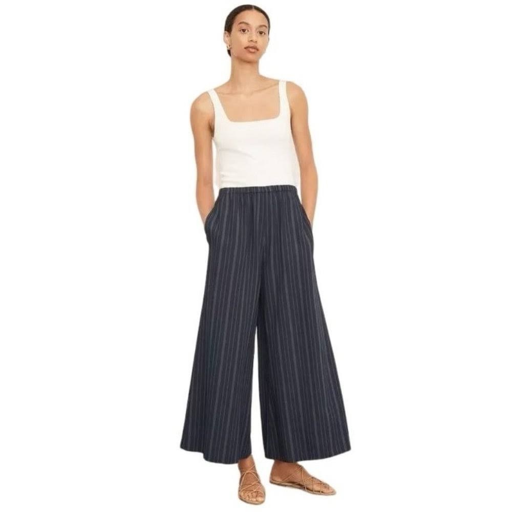 Vince Navy Striped Culotte, New with tags, Size Medium